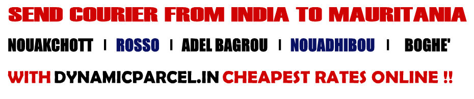 Courier to Mauritania from Mumbai India